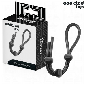 ADDICTED TOYS - CORDE EN SILICONE POUR LE PÃNIS Ã TRIPLE BOUCLE